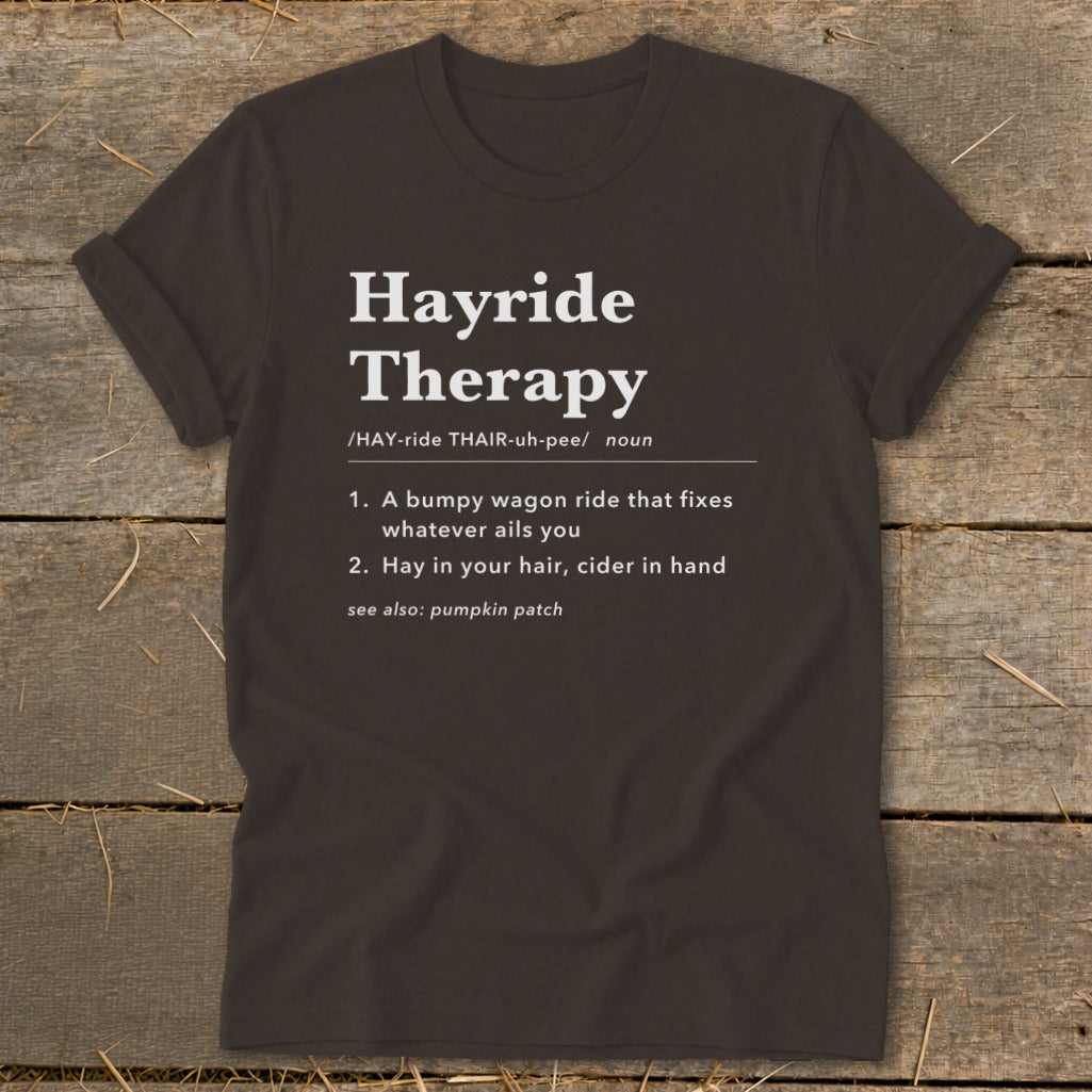 Hayride Therapy Definition Softstyle Tee product image 8