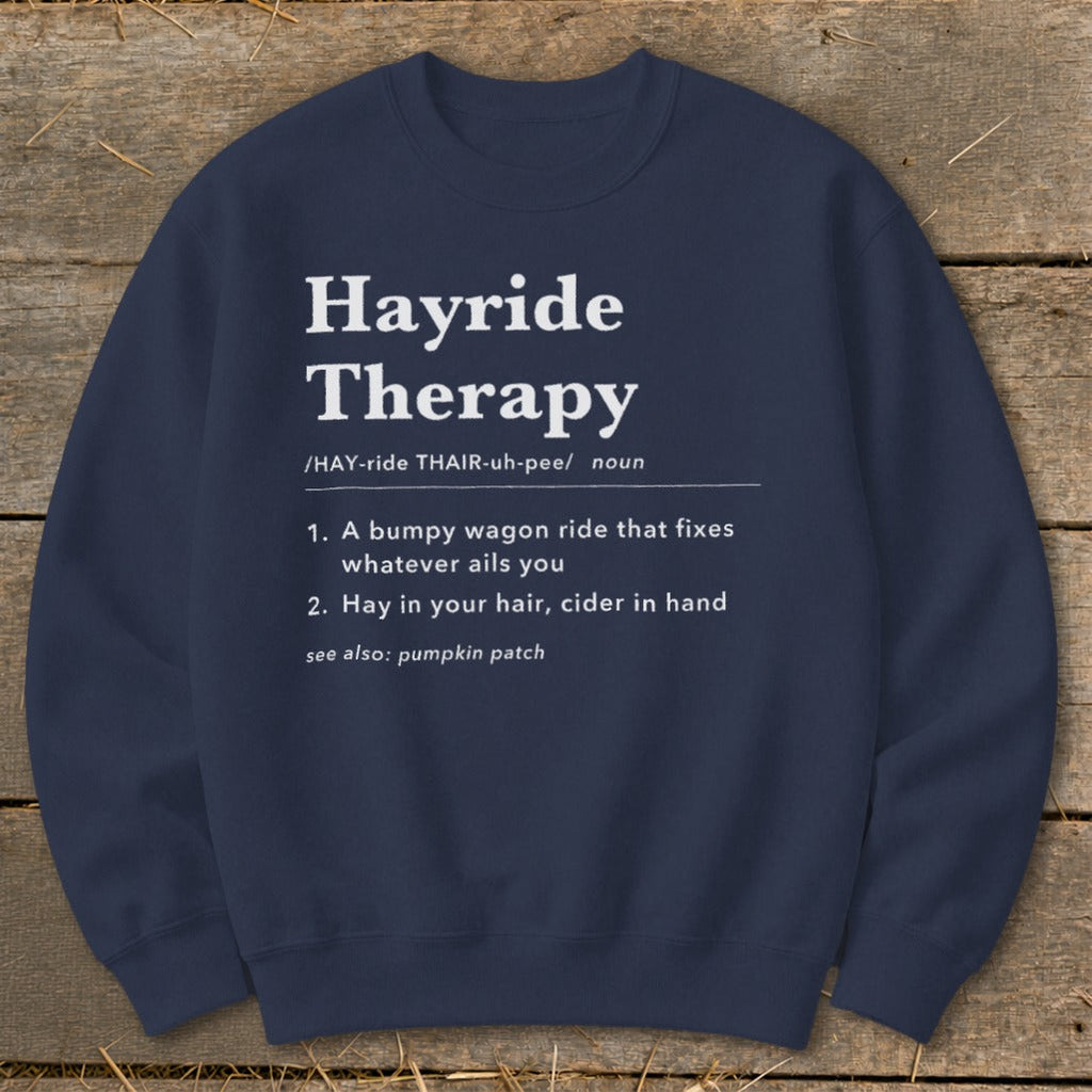 Hayride Therapy Definition Sweatshirt product image 4