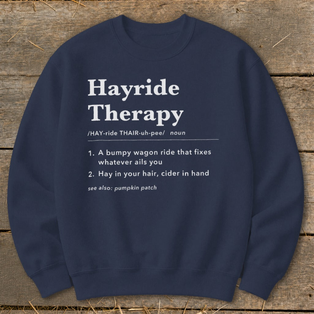 Hayride Therapy Definition Sweatshirt product image 4