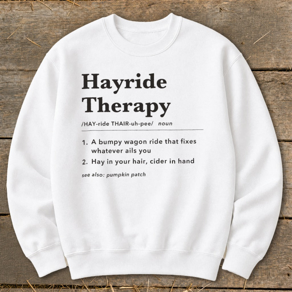 Hayride Therapy Definition Sweatshirt product image 6