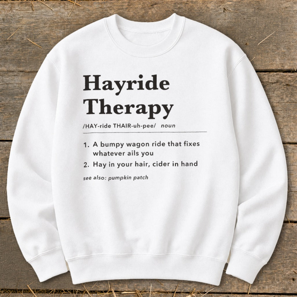 Hayride Therapy Definition Sweatshirt product image 6