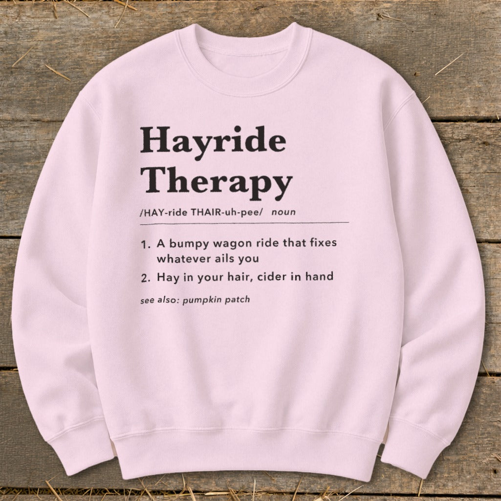 Hayride Therapy Definition Sweatshirt product image 7