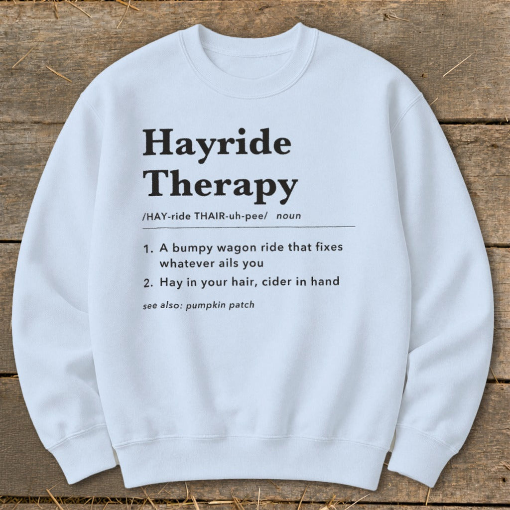 Hayride Therapy Definition Sweatshirt product image 8