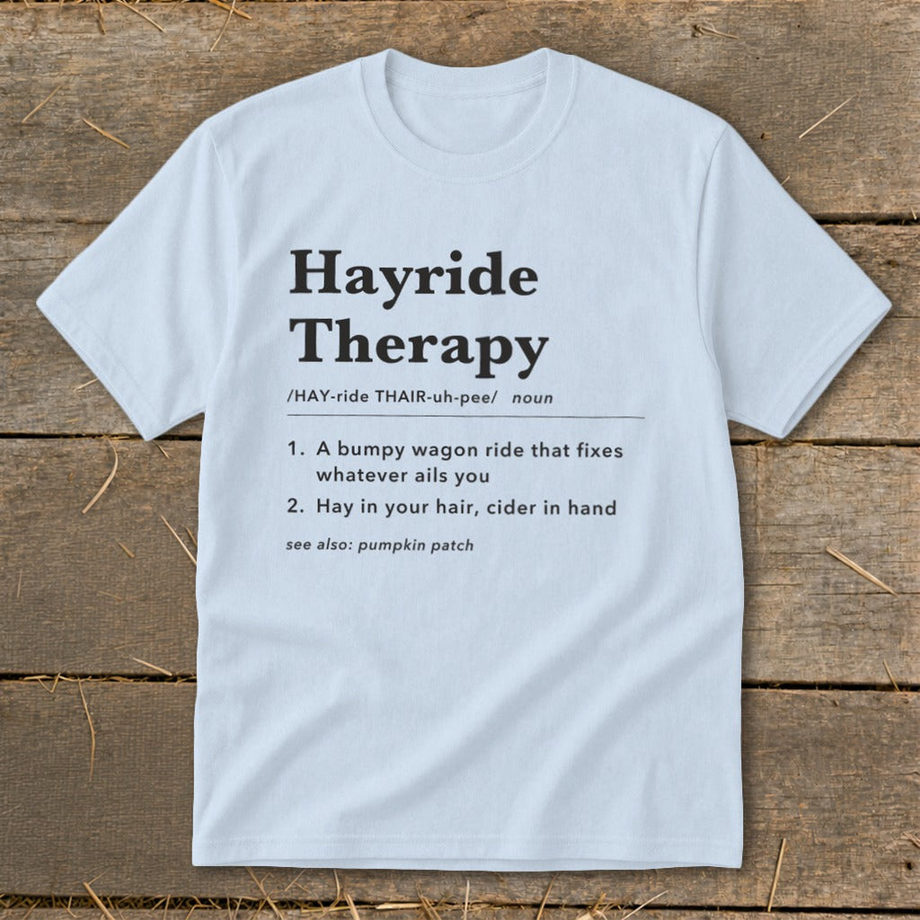 Hayride Therapy Definition Youth Tee product image 10