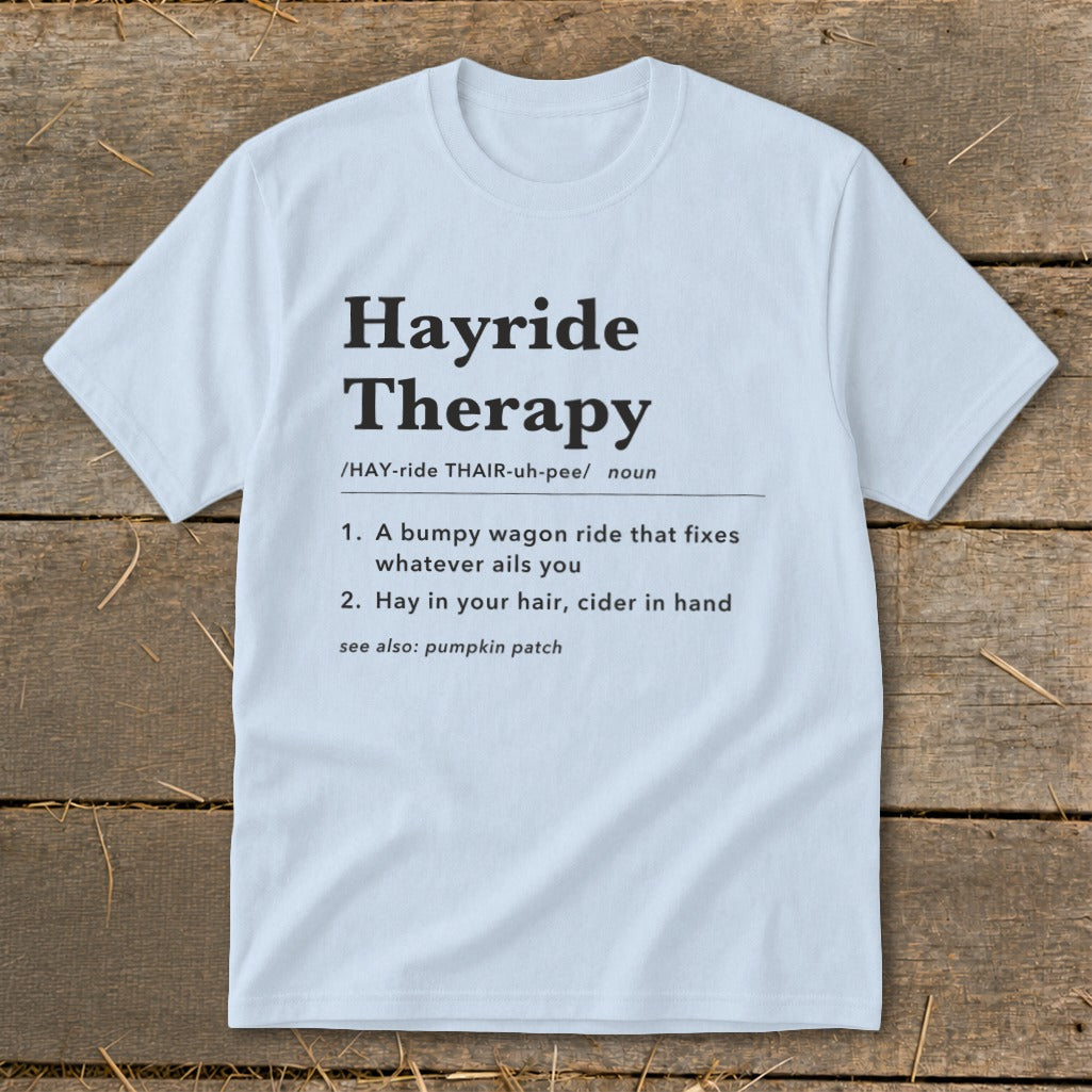 Hayride Therapy Definition Youth Tee product image 10