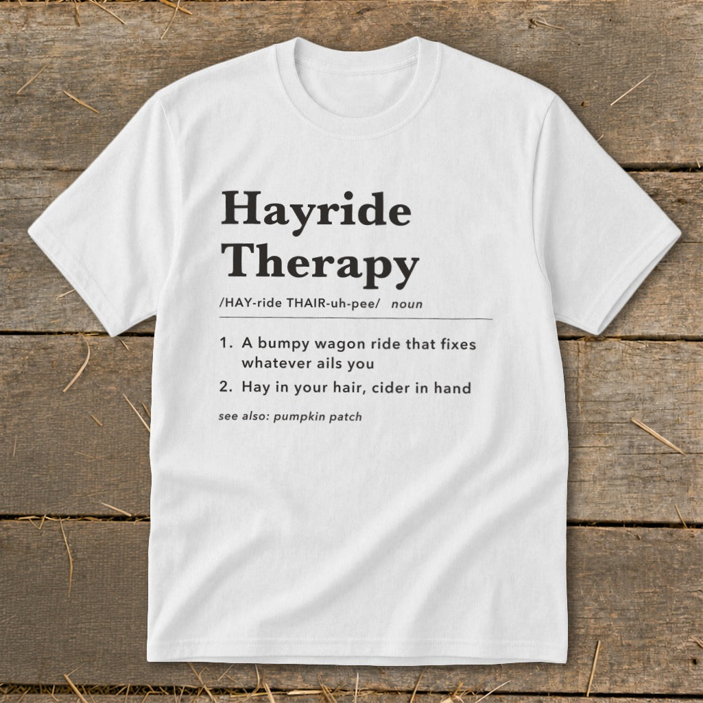Hayride Therapy Definition Youth Tee product image 2