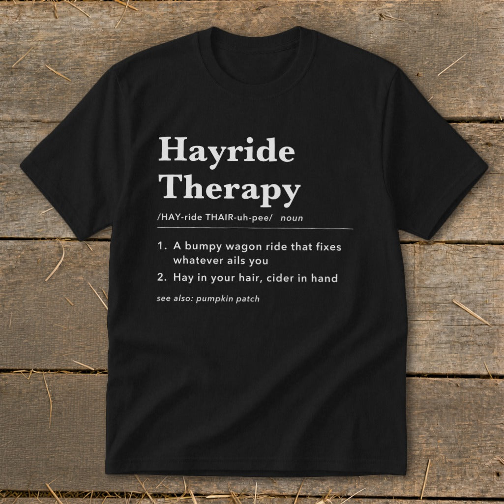 Hayride Therapy Definition Youth Tee product image 3