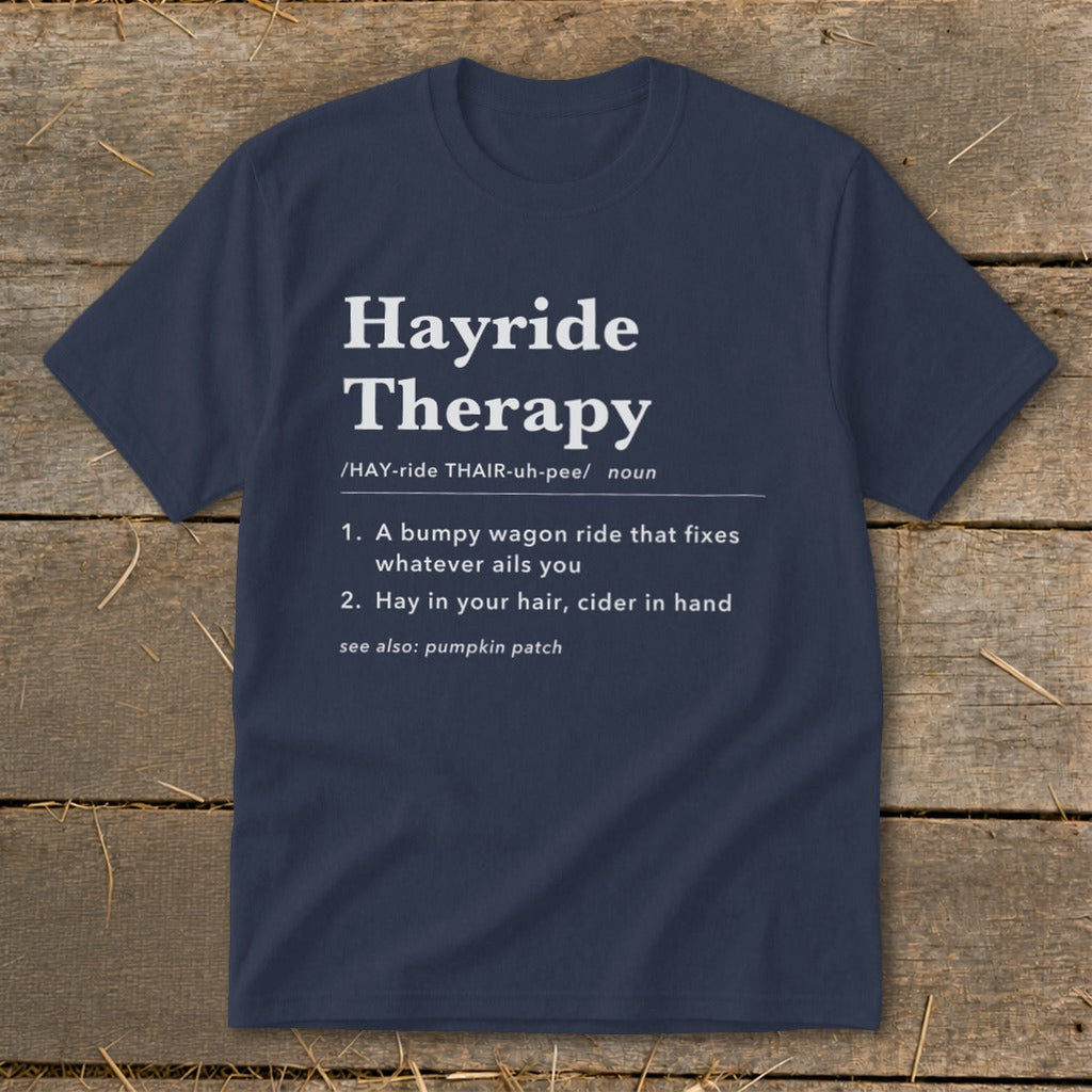 Hayride Therapy Definition Youth Tee product image 4