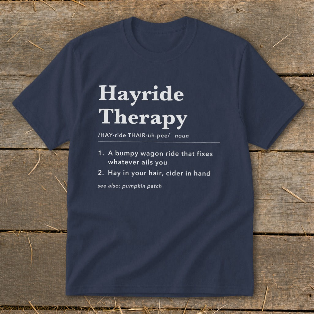 Hayride Therapy Definition Youth Tee product image 4
