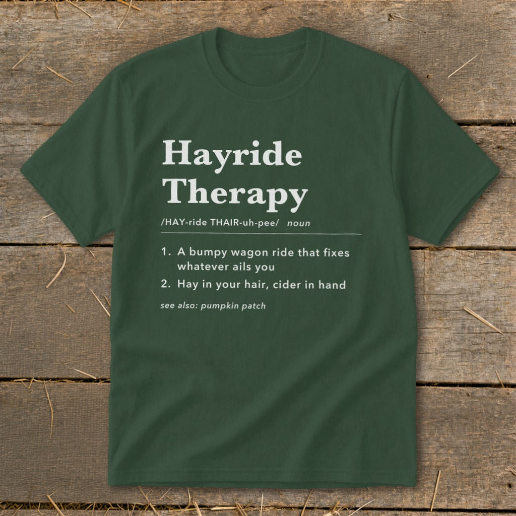Hayride Therapy Definition Youth Tee product image 6
