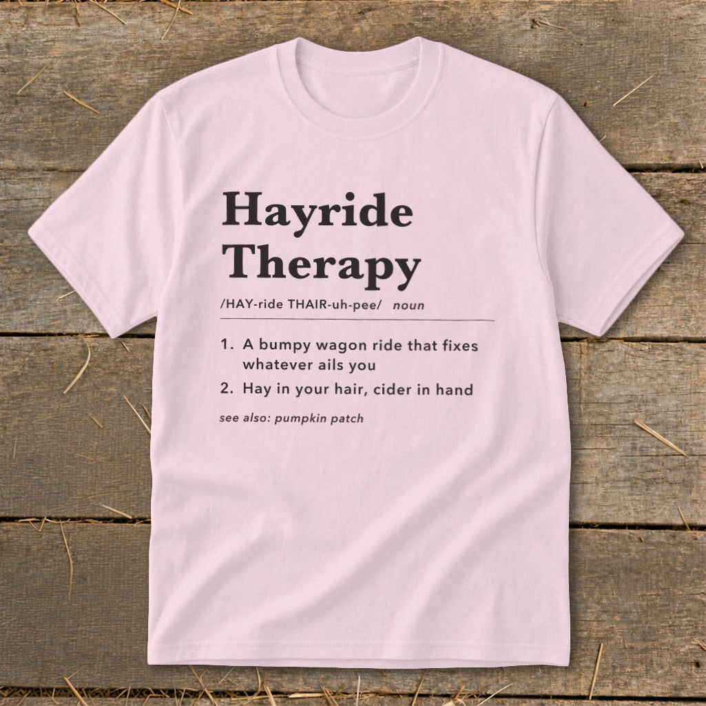 Hayride Therapy Definition Youth Tee product image 9