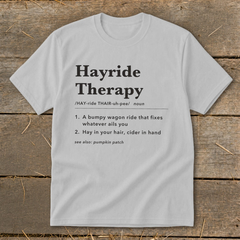 Hayride Therapy Definition Youth Tee product image 1
