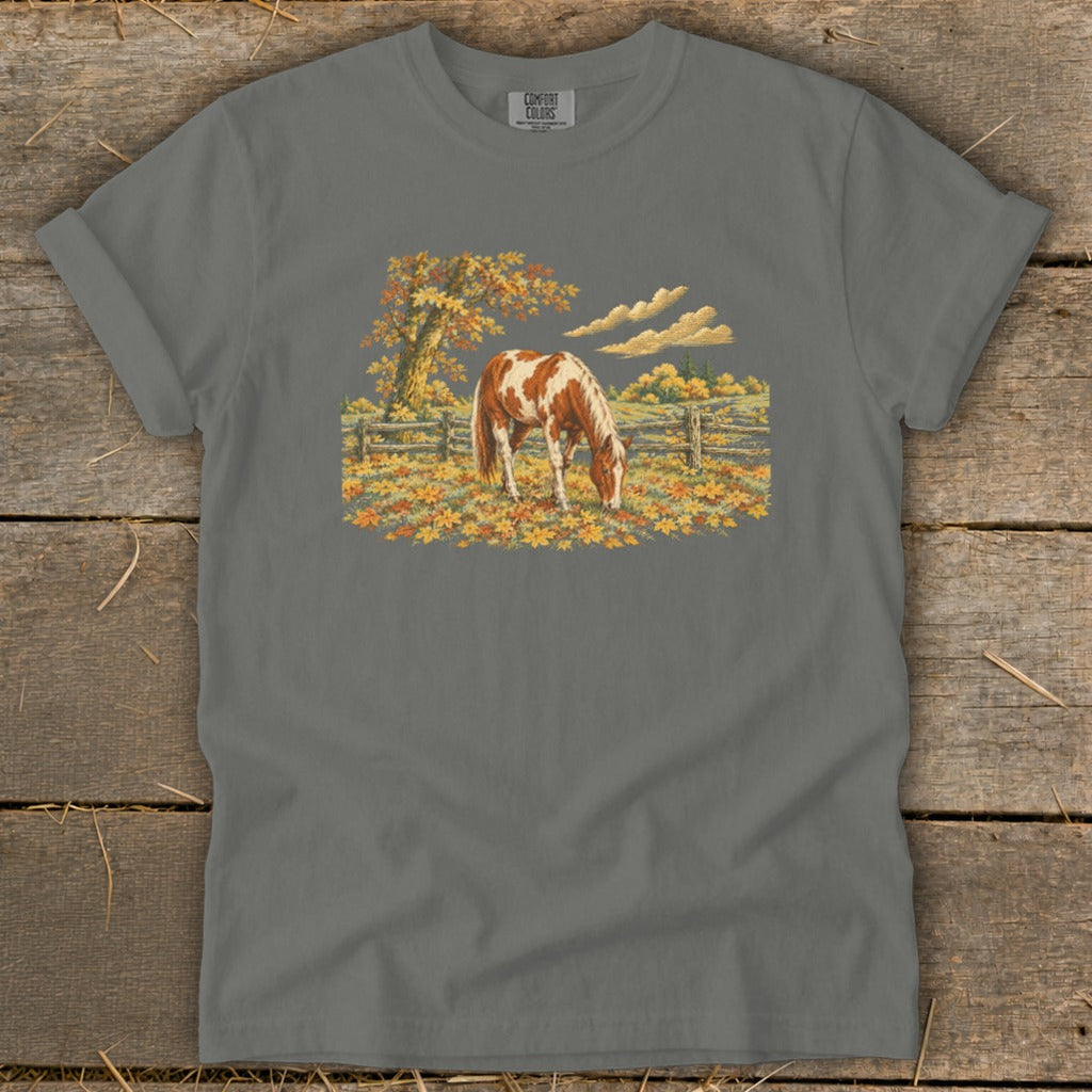 Horse in Fall Leaves Signature Tee product image 4