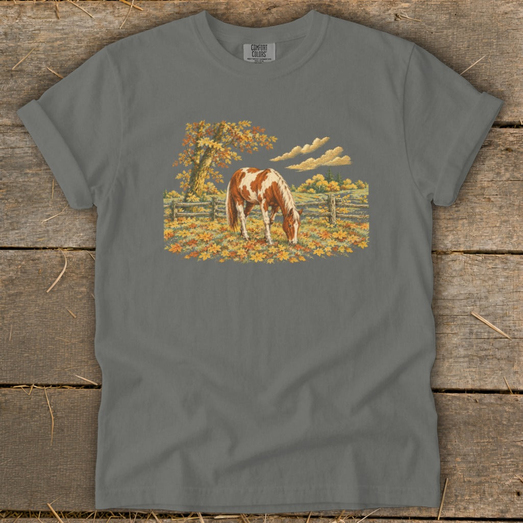 Horse in Fall Leaves Signature Tee product image 4
