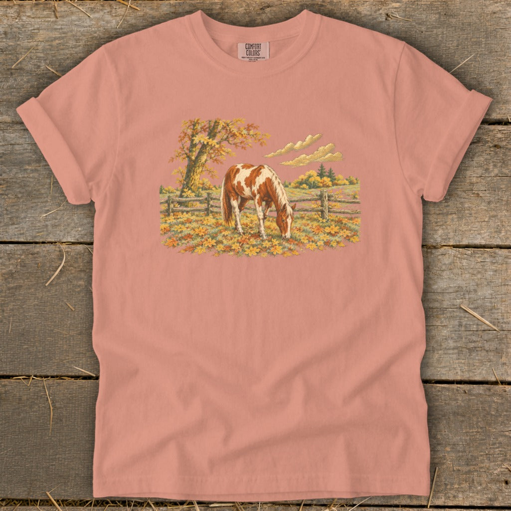 Horse in Fall Leaves Signature Tee product image 5