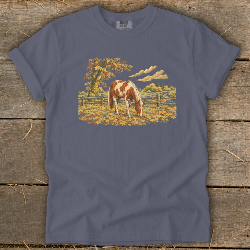 Horse in Fall Leaves Signature Tee product image 7