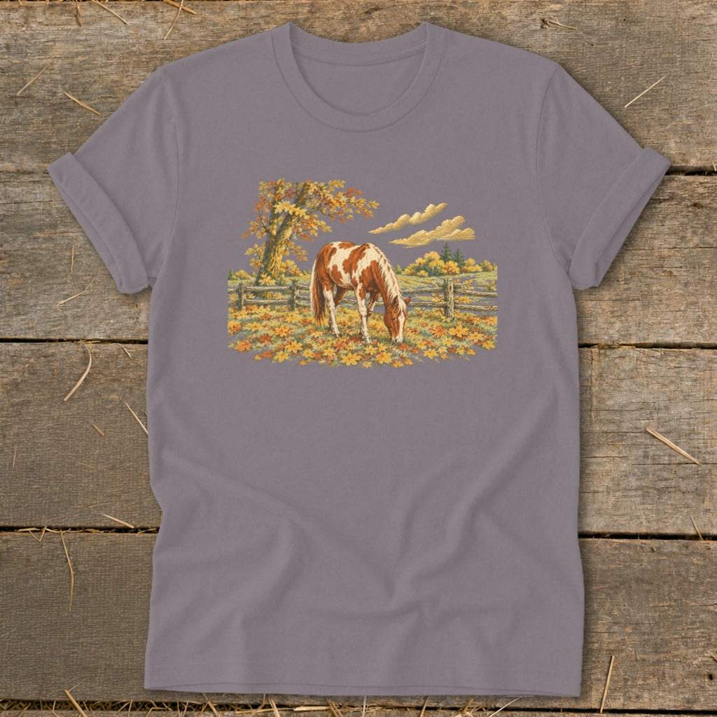 Horse in Fall Leaves Softstyle Tee product image 6