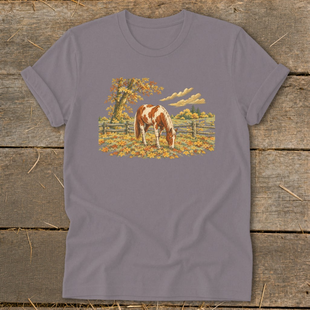 Horse in Fall Leaves Softstyle Tee product image 6