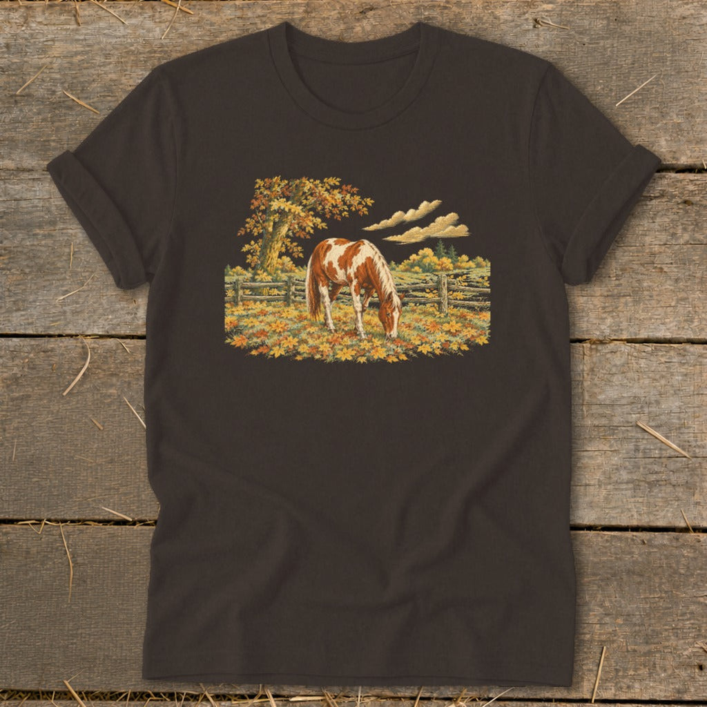Horse in Fall Leaves Softstyle Tee product image 7