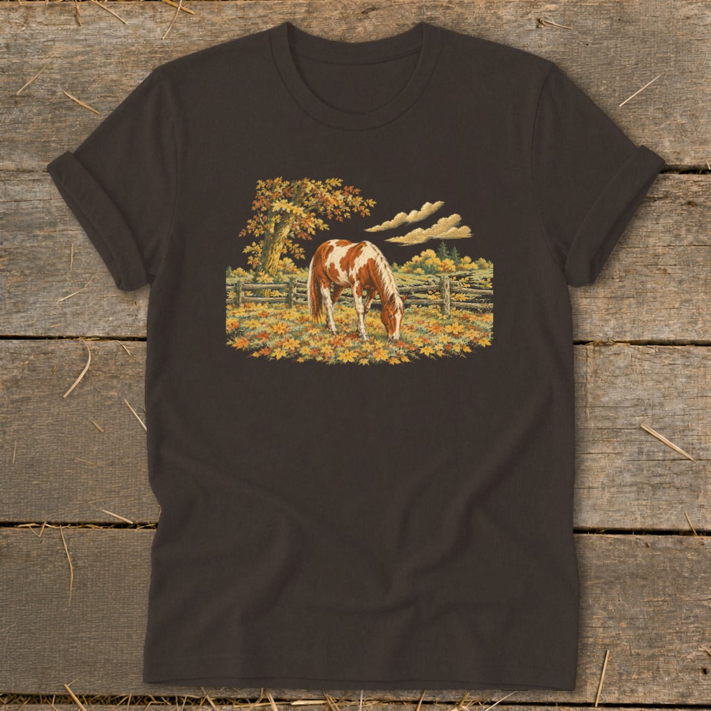 Horse in Fall Leaves Softstyle Tee product image 7