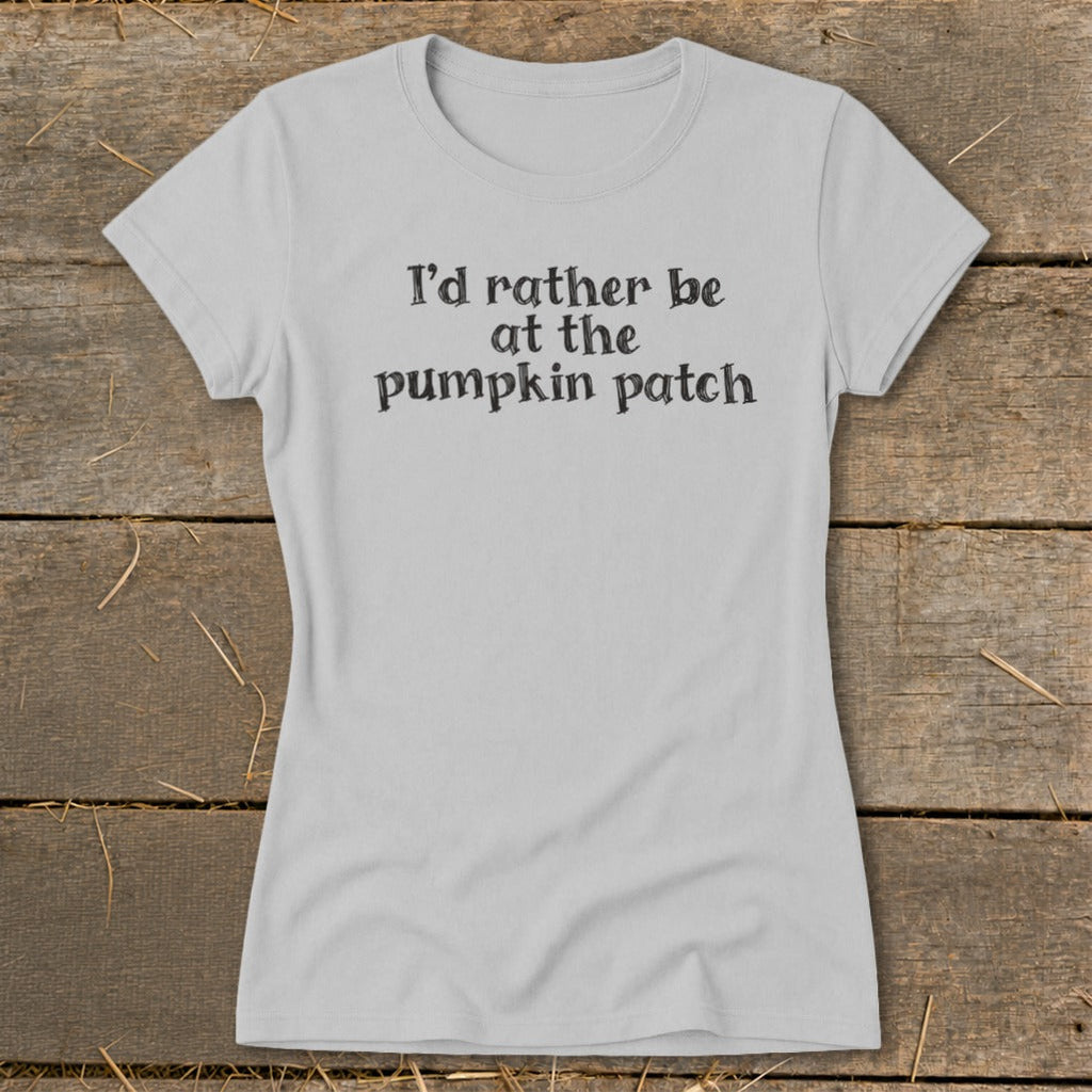 I'd Rather Be at the Pumpkin Patch Ladies Tee product image 2