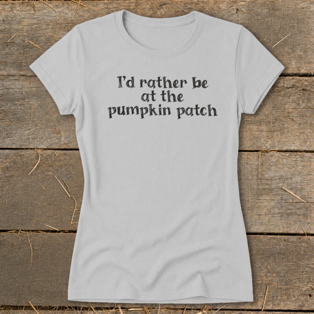 I'd Rather Be at the Pumpkin Patch Ladies Tee product image 2
