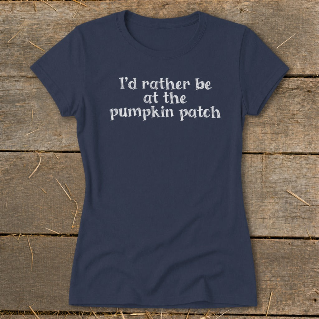 I'd Rather Be at the Pumpkin Patch Ladies Tee product image 3