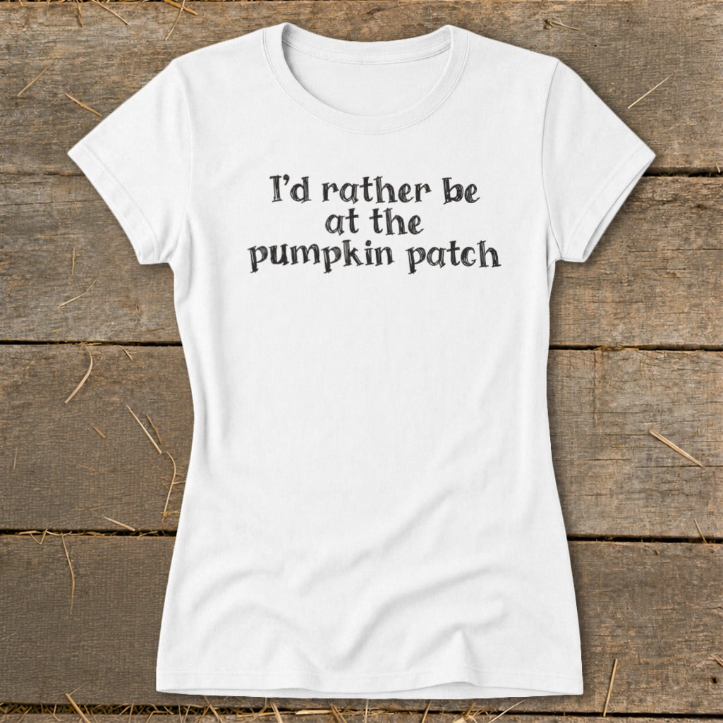 I'd Rather Be at the Pumpkin Patch Ladies Tee product image 4