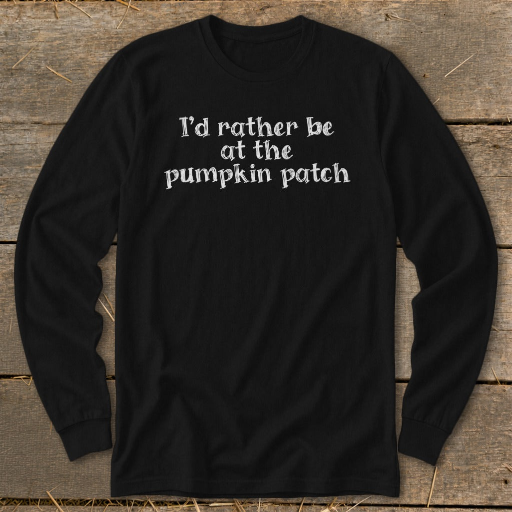 I'd Rather Be at the Pumpkin Patch Long Sleeve Tee product image 4