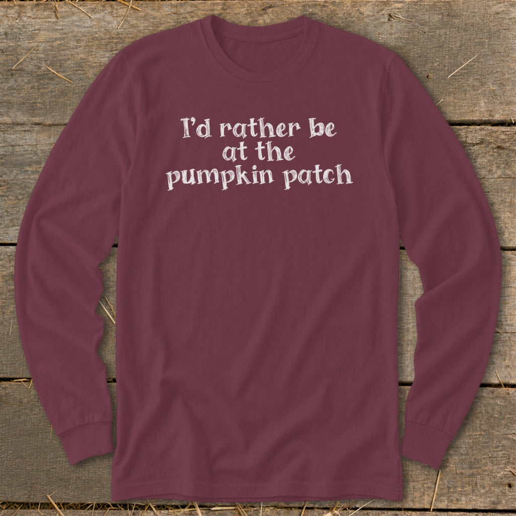 I'd Rather Be at the Pumpkin Patch Long Sleeve Tee product image 6