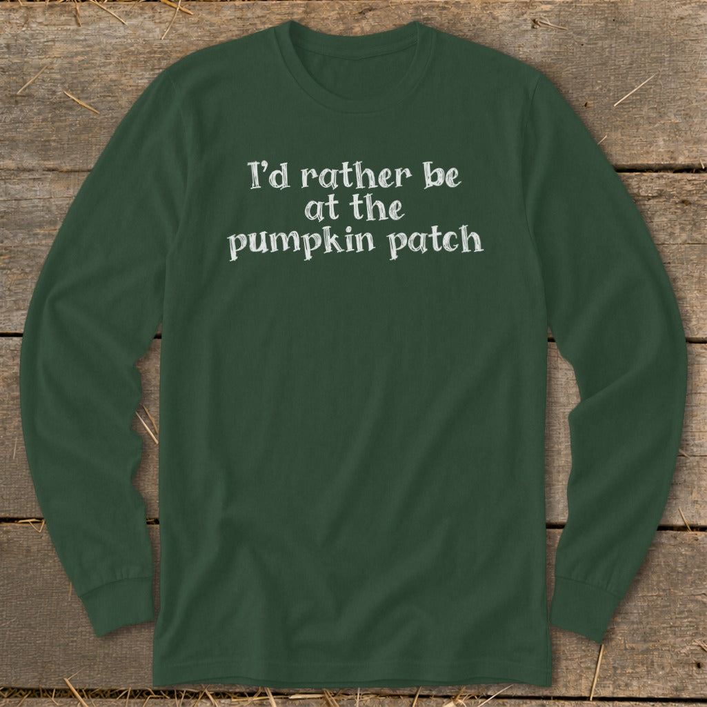 I'd Rather Be at the Pumpkin Patch Long Sleeve Tee product image 7