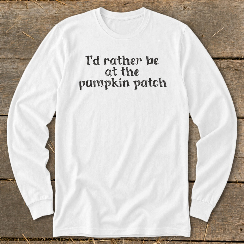 I'd Rather Be at the Pumpkin Patch Long Sleeve Tee product image 1