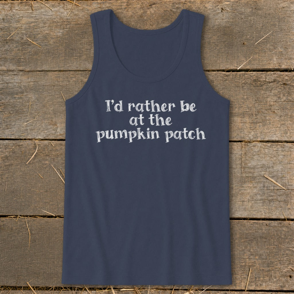 I'd Rather Be at the Pumpkin Patch Tank Top