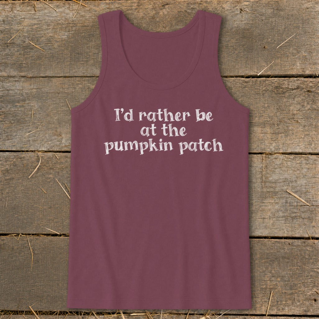 I'd Rather Be at the Pumpkin Patch Tank Top