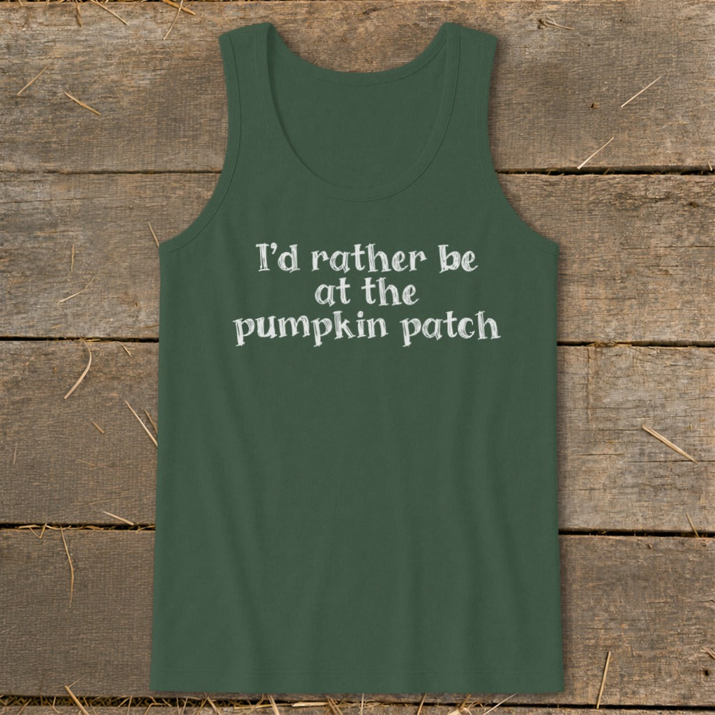 I'd Rather Be at the Pumpkin Patch Tank Top