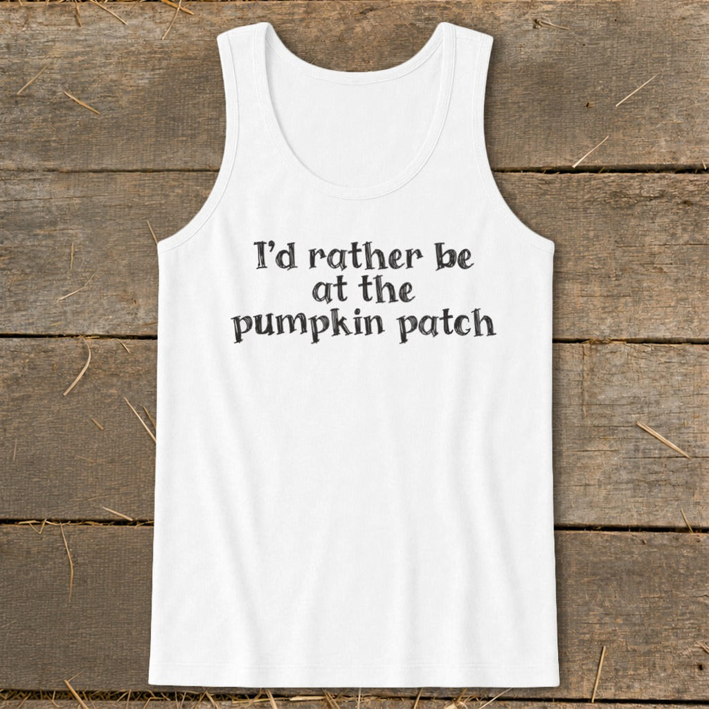 I'd Rather Be at the Pumpkin Patch Tank Top