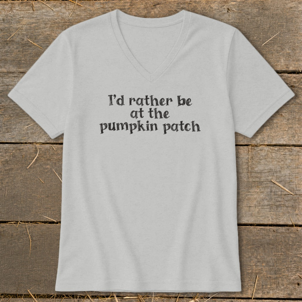 I'd Rather Be at the Pumpkin Patch V-neck