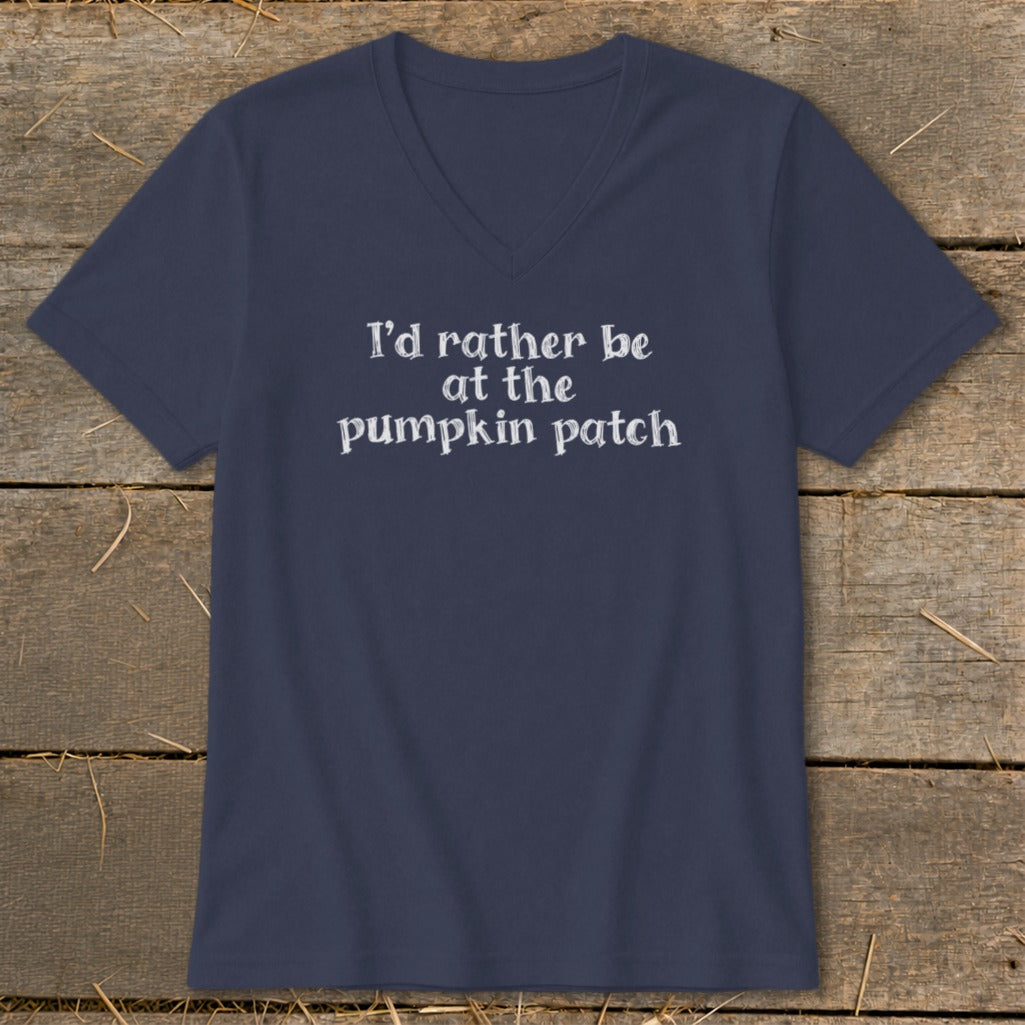 I'd Rather Be at the Pumpkin Patch V-neck