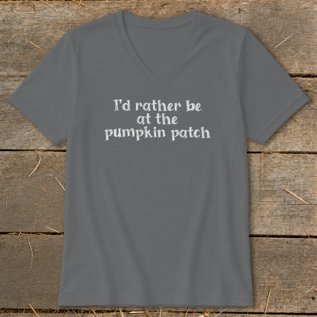 I'd Rather Be at the Pumpkin Patch V-neck