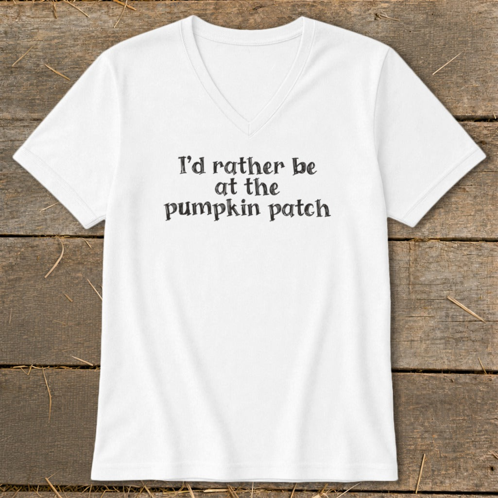 I'd Rather Be at the Pumpkin Patch V-neck