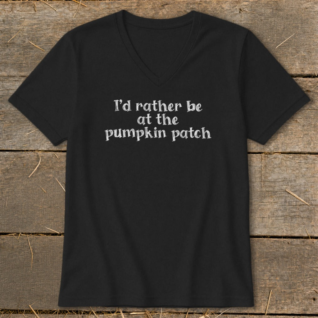 I'd Rather Be at the Pumpkin Patch V-neck