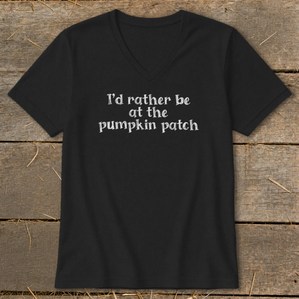 I'd Rather Be at the Pumpkin Patch V-neck