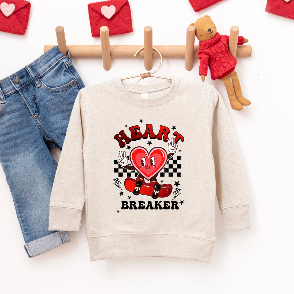 Heart Breaker Skater | Youth Ultra-Soft Graphic Sweatshirt product image 1