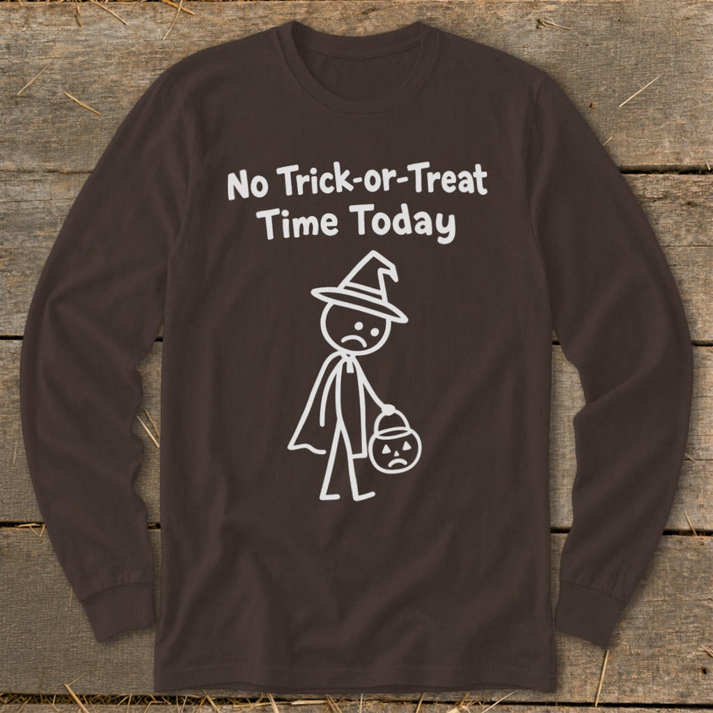 No Trick-or-Treat Time Today Long Sleeve Tee product image 10