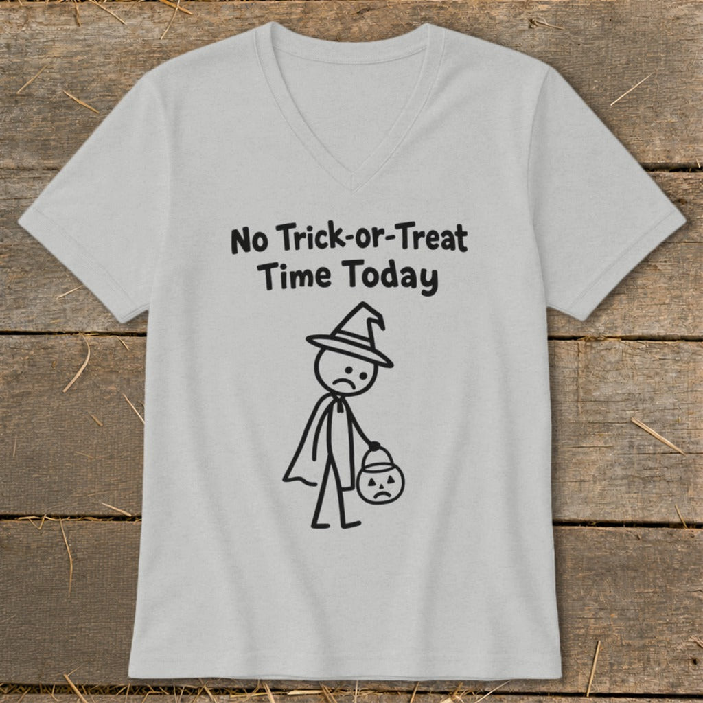 No Trick-or-Treat Time Today V-neck