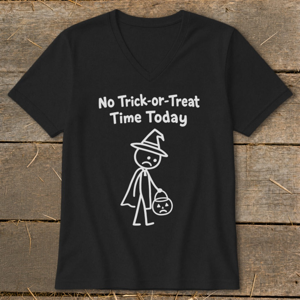 No Trick-or-Treat Time Today V-neck