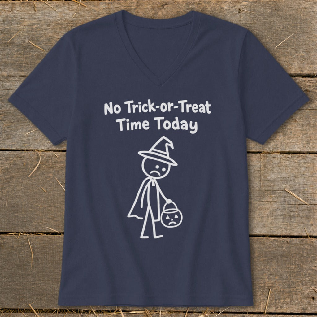 No Trick-or-Treat Time Today V-neck
