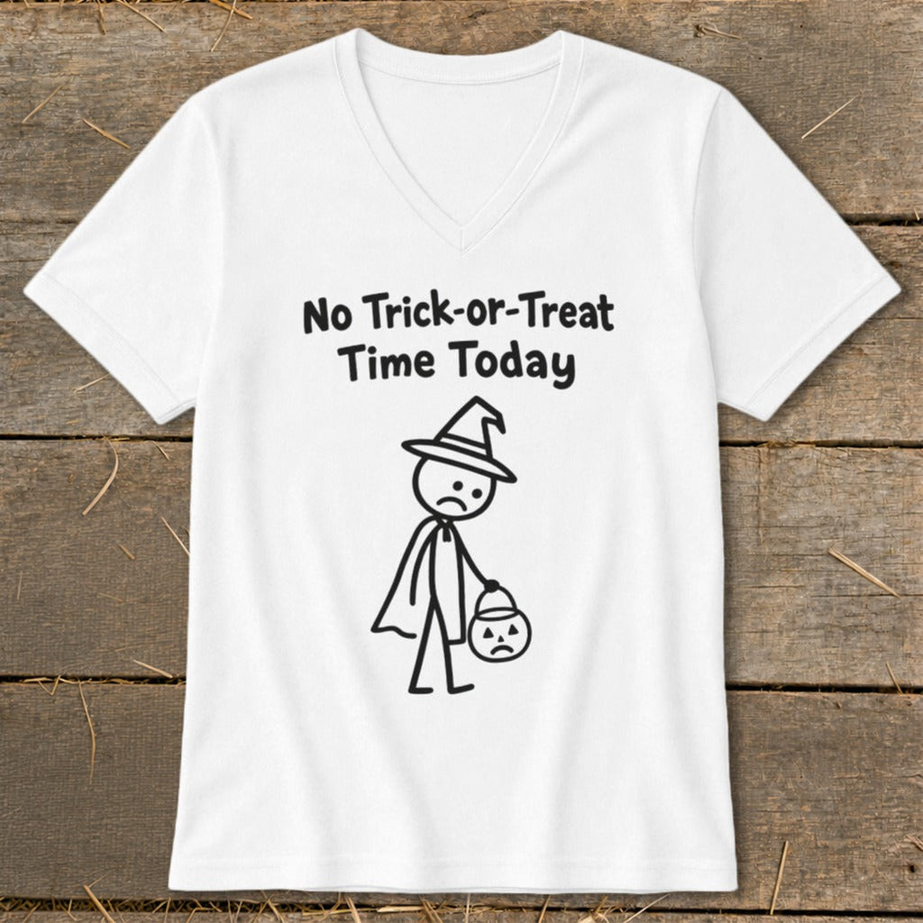 No Trick-or-Treat Time Today V-neck