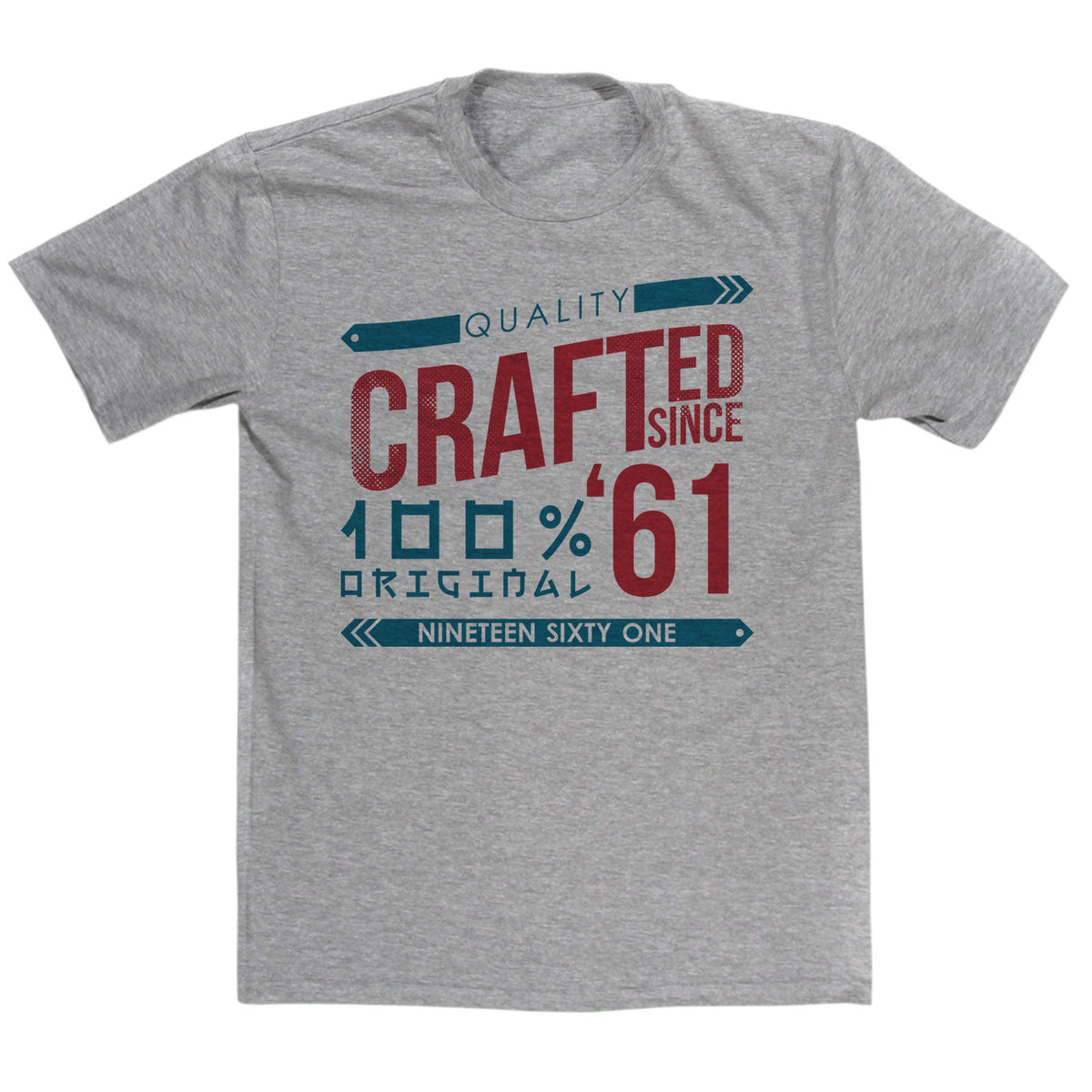 Crafted in 1961 Year T Shirt product image 1