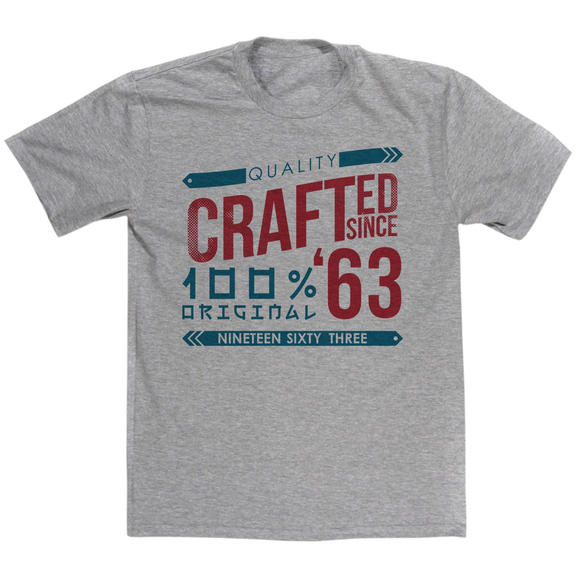 Crafted in 1963 Year T Shirt product image 3